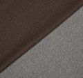 Пальтовая ткань двусторонняя с одной стороной в серую «ёлочку», с другой коричневого оттенка #1