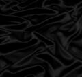 Атлас шелковый черного цвета #1