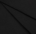 Жаккард-матлассе черного цвета с рельефной фактурой #1