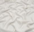 Жаккард шелковый белоснежный с матовыми горошинами #1