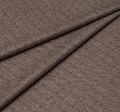 Ткань из шерсти 686025 Pecora Nera® в бежево-коричневую «ёлочку»  #1