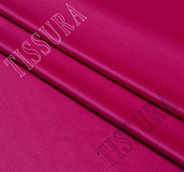 Плотная пальтовая ткань ярко-розового цвета из чистого кашемира #1