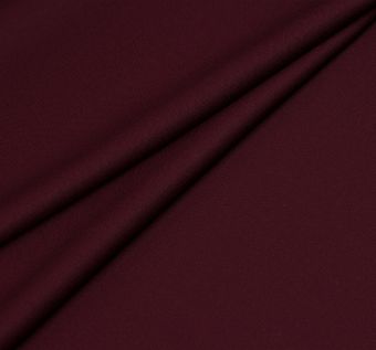 Твил шерстяной бордового цвета с характерным диагональным плетением #1