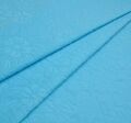 Жаккард ярко-голубого оттенка с цветочным узором #1