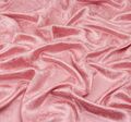 Жаккард шелковый пудрово-розовый с цветочным узором #1