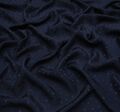 Жаккард шелковый темно-синего цвета с некрупным горохом #1