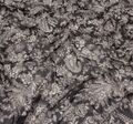Ткань жоржет из 100% шелка, сочетание растительного принта и пейсли на черном фоне: основные цвета принта – молочный и бежевый #1
