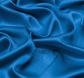 Атлас шелковый темно-голубого цвета #1