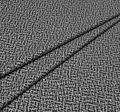 Жаккард с геометрическим узором в разных оттенках серого #1