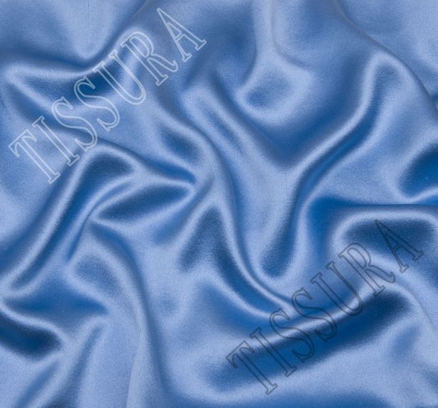 Атлас шелковый нежно-голубого цвета #1