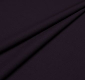 Ткань темно-фиолетового цвета из шерсти с добавлением эластана  #1