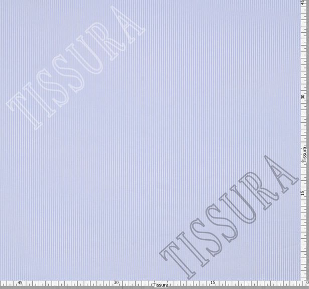 Ткань 06/07193/002 805631/001 Хлопок окрашенный, бело-голубая полоска #2