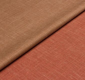 Двусторонняя шерсть из мериносовой шерсти, шелка и льна терракотового цвета #1