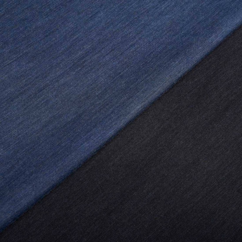 Трикотаж шерстяной двусторонний от Loro Piana из коллекции "Шедевр". Цвет синий/темно-синий в наличии