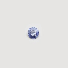 Пуговица для блуз на ножке из пластика, имитация кристалла небесно-голубого оттенка в наличии