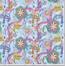 Хлопок Tana Lawn™ от «Liberty». Принт «Shirley Smith» (Ширли Смит). Цвет голубой, розовый, зеленый, желтый в наличии
