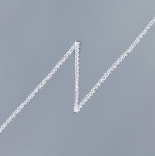 Тесьма кружевная из хлопка. Фестоны с «пико» по одному краю. Цвет белый в наличии