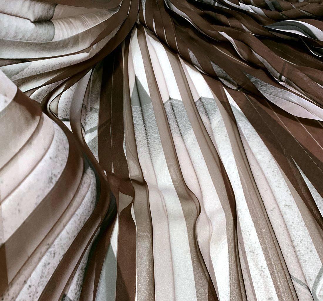 Плиссированный шифон в наличии