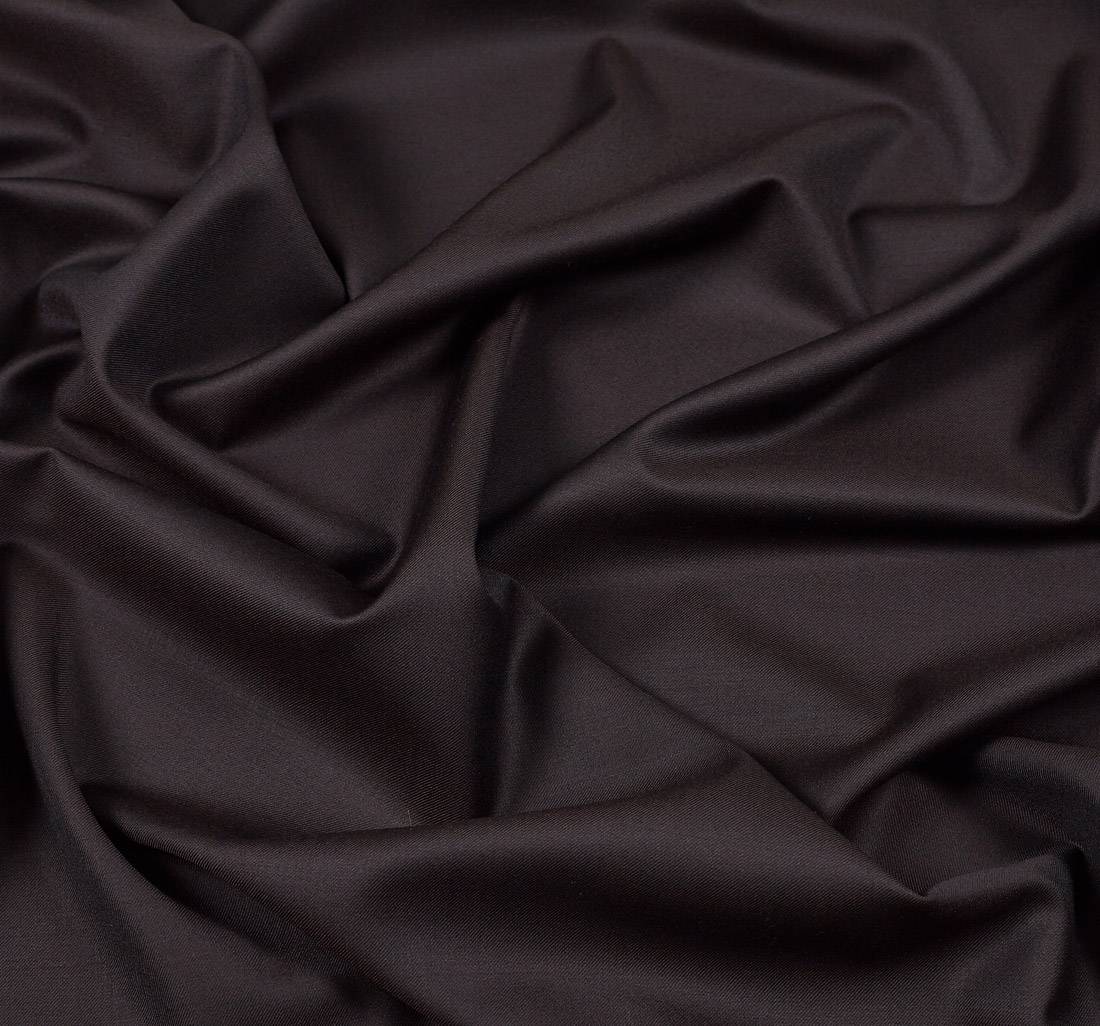 Ткань черная костюмная, 100% шерсть мериноса. Коллекция "Amadeus" от Dormeuil в наличии