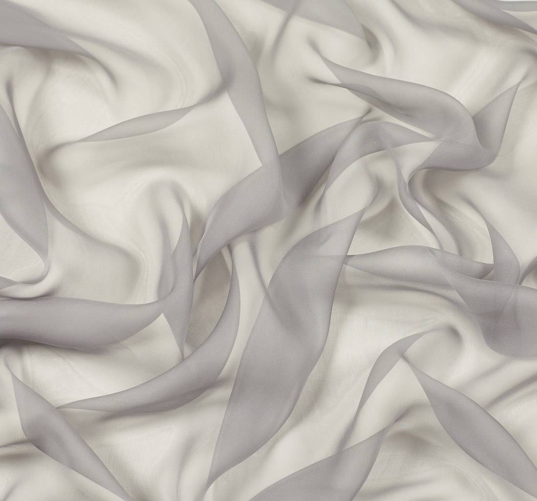 Шифон шелковый. Цвет серый в наличии