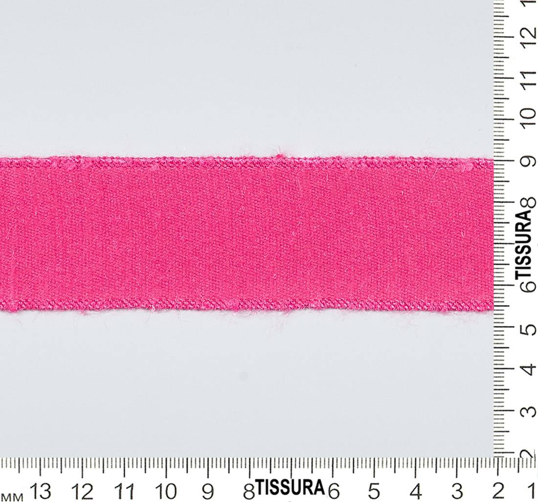 Лента шелковая цвета фуксия в наличии