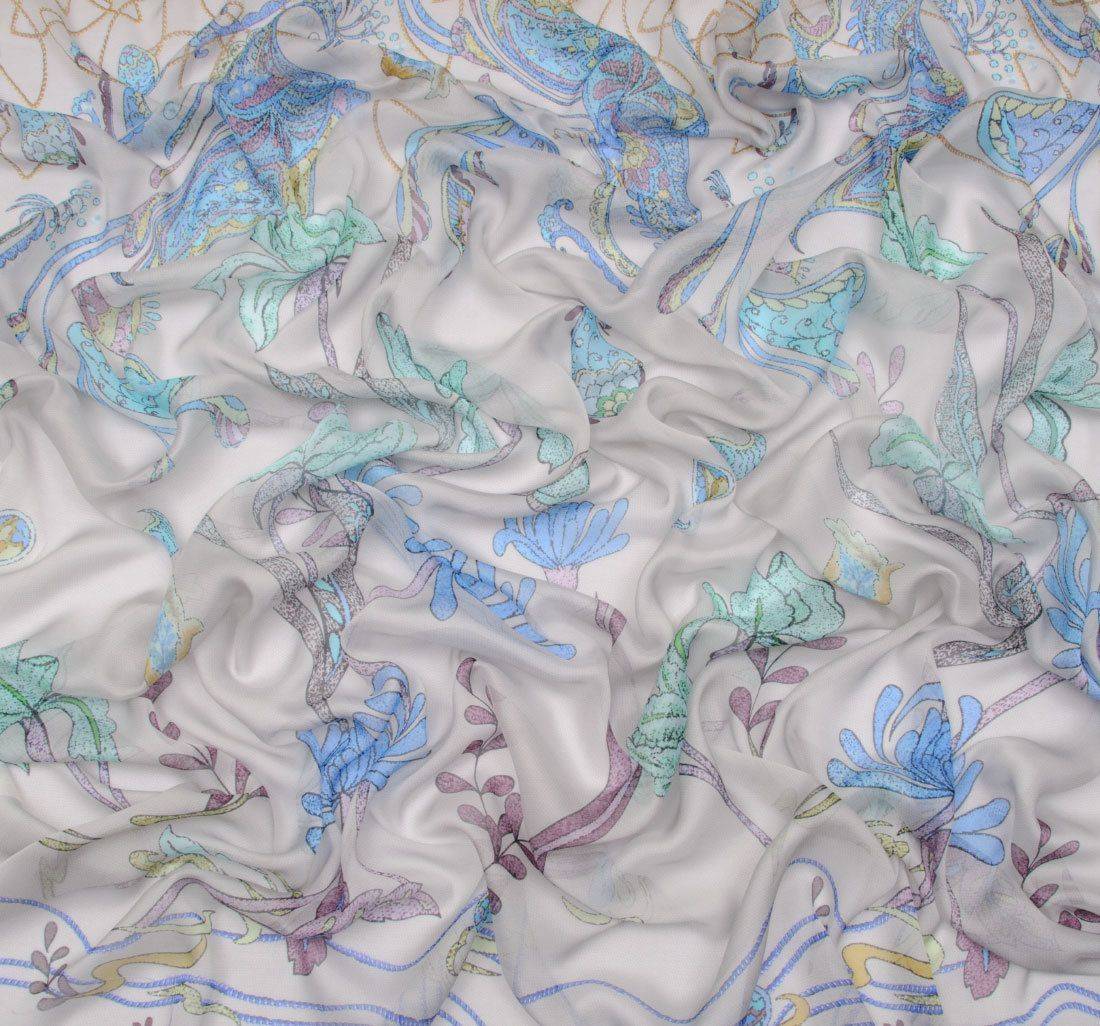 Шифон шелковый в наличии