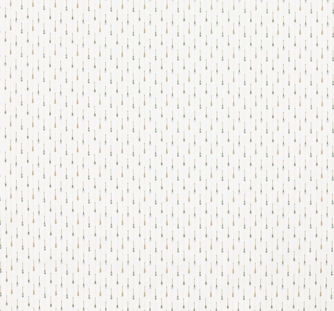 На белый поплин от Liberty нанесен милый авторский принт «Rowing», посвященный гребле, гребному спорту, с веслами и полосками в наличии