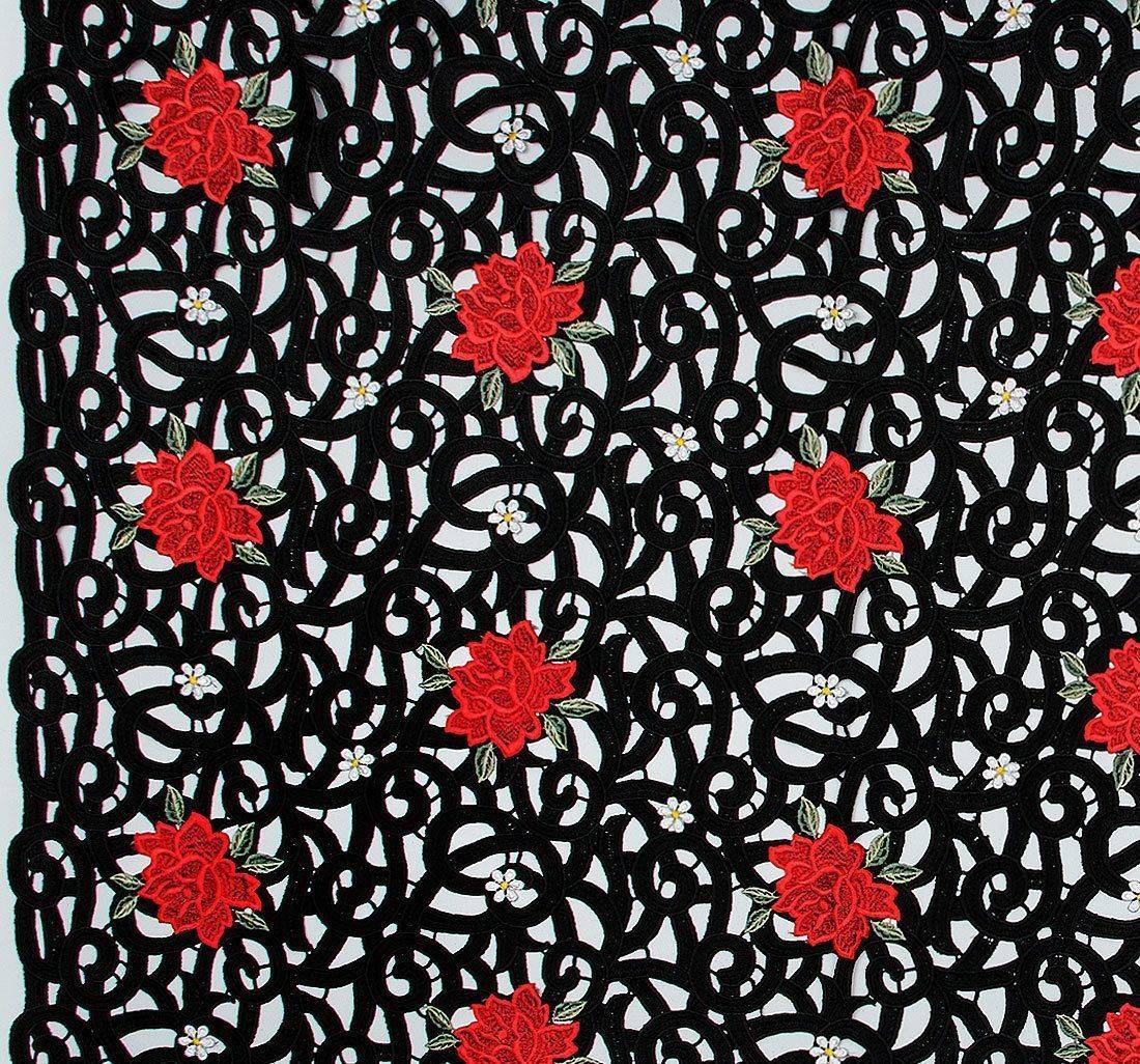 Кружево гипюровое с вышивкой в наличии