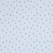 Поплин от Liberty из 100% хлопка. Дизайн «Saguaro stripe» (Полосы Сагуаро). Кактусы на бело-голубой полоске в наличии
