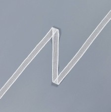 Тесьма узкая кружевная из хлопка в мелкую сетку бобинет молочного цвета в наличии
