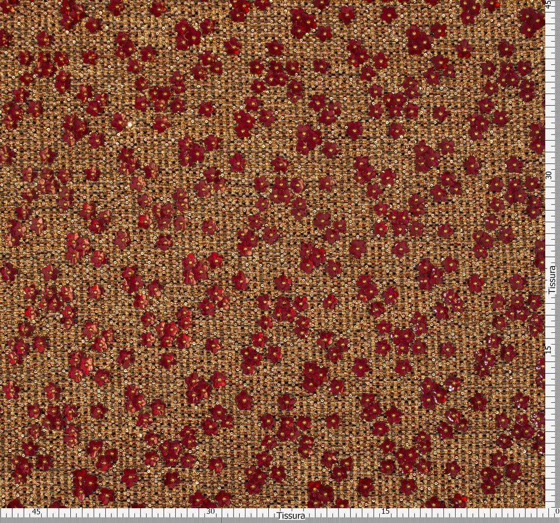 Ткань в стиле «Шанель» с декором в наличии