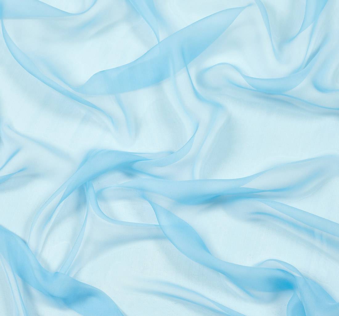 Шифон шелковый. Цвет бирюзовый в наличии