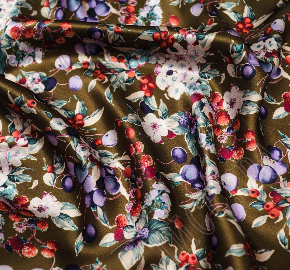 Атлас шелковый в наличии