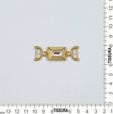 Декоративный элемент. Золотистый металл, кристалл Swarovski в наличии