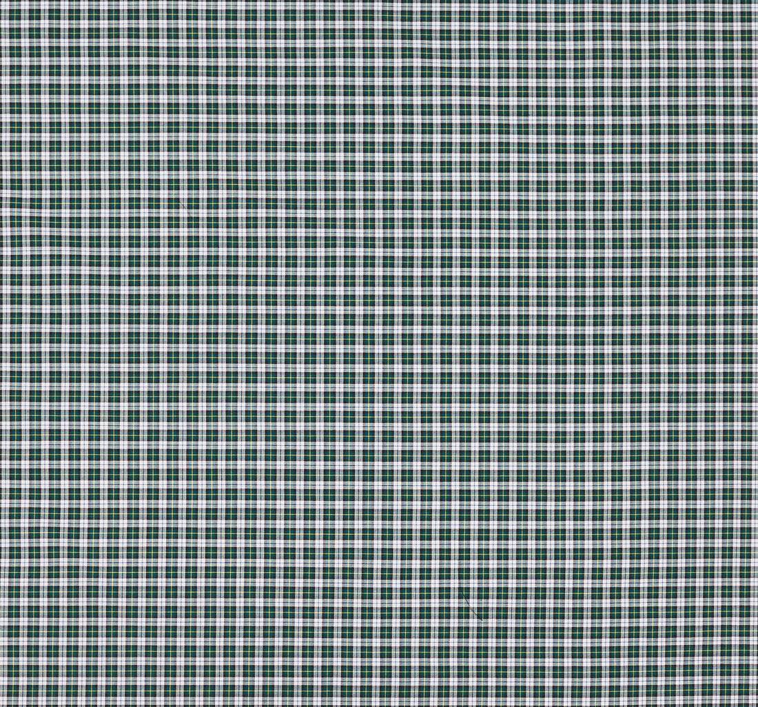 Хлопок в бело-зеленую клетку из коллекции «Durrants» от компании Thomas Mason в наличии