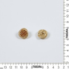 Пуговица металлическая на ножке, декорированная кристаллами Swarovski в наличии