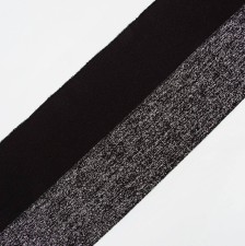 Подвяз трикотажный чёрно-серебряный в наличии