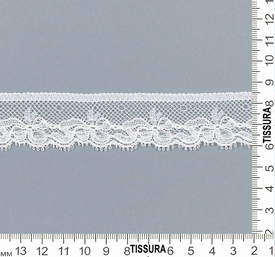 Тесьма эластичная кружевная "шантильи". Цвет "экрю" в наличии