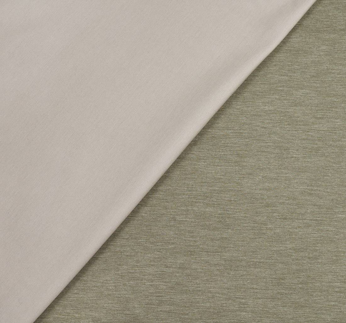 Трикотаж шерстяной двусторонний от Loro Piana из коллекции "Шедевр". Цвет серо-бежевый/оливковый в наличии