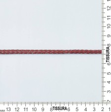 Шнур плетеный из искусственной кожи бордового цвета в наличии