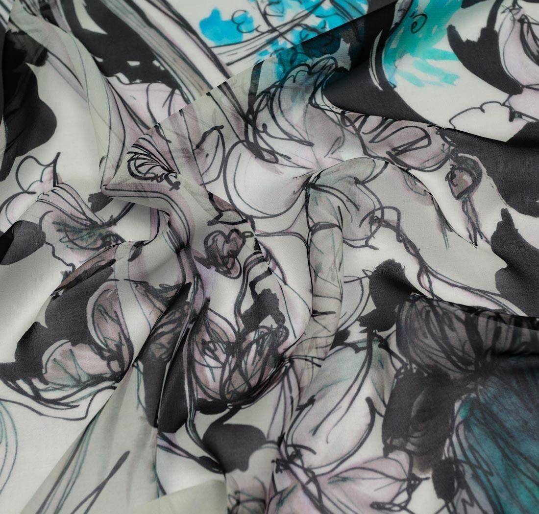 Жоржет шелковый в наличии