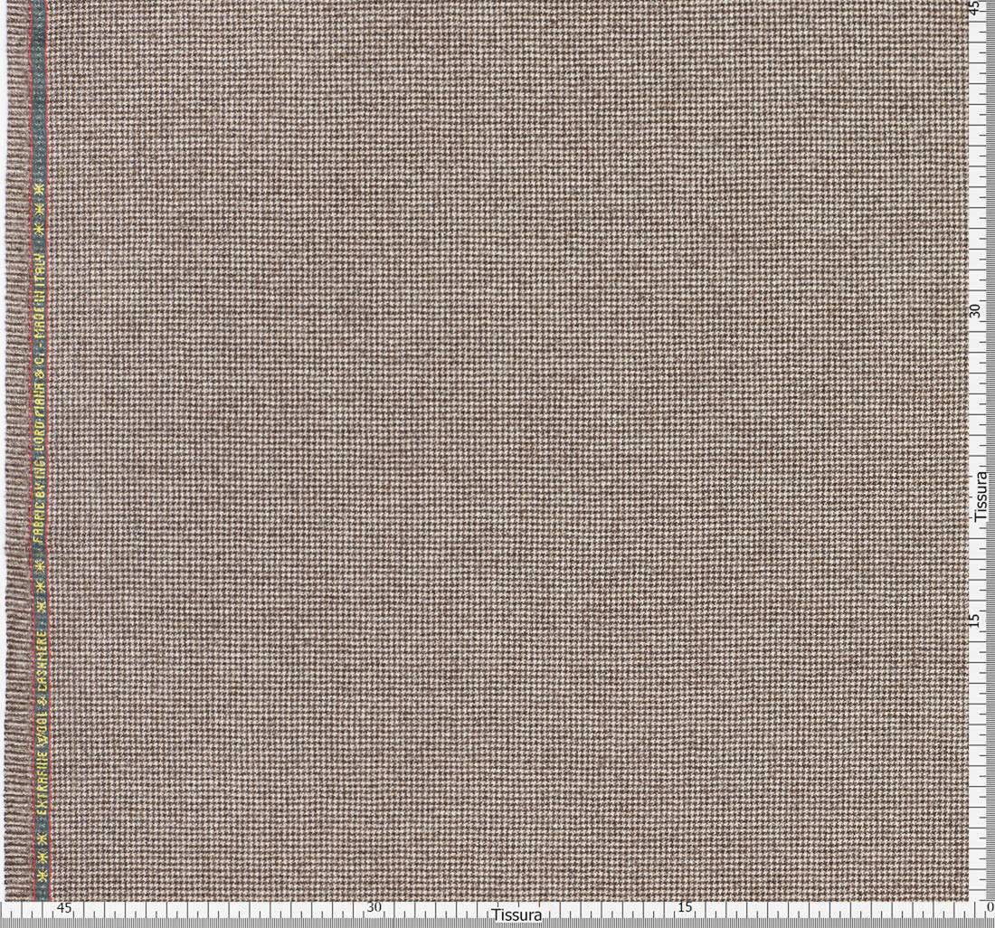 Ткань костюмная от Loro Piana. Шерсть с добавлением кашемира. Коричнево-бежевый гленчек в наличии