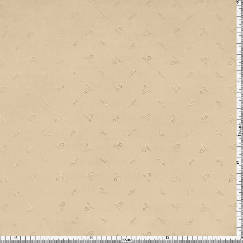 Ткань подкладочная с жаккардовым логотипом Dormeuil. Цвет бежевый в наличии