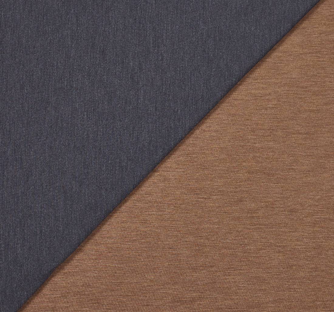 Трикотаж шерстяной двусторонний от Loro Piana из коллекции "Шедевр". Цвет темно-серый/коричневый в наличии