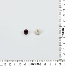Пуговица металлическая с кристаллом Swarovski в наличии