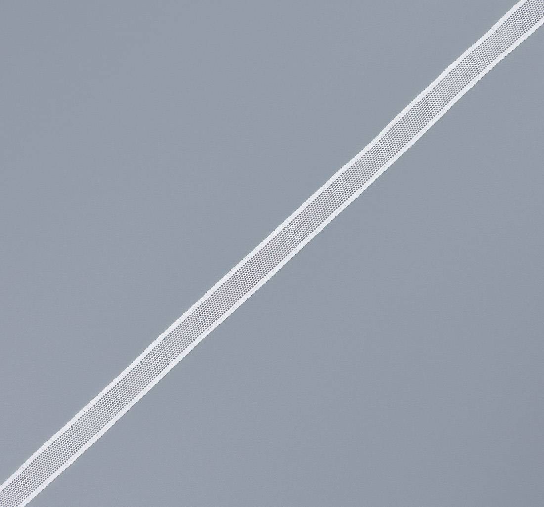 Тесьма узкая кружевная из хлопка. Мелкая сетка бобинет. Цвет белый в наличии