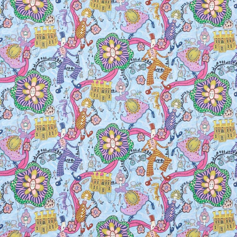 Хлопок Tana Lawn™ от «Liberty». Принт «Shirley Smith» (Ширли Смит). Цвет голубой, розовый, зеленый, желтый в наличии