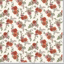 Хлопок Tana Lawn™ от Liberty с авторским цветочным принтом "Inked Rose" (Татуированная роза) в наличии