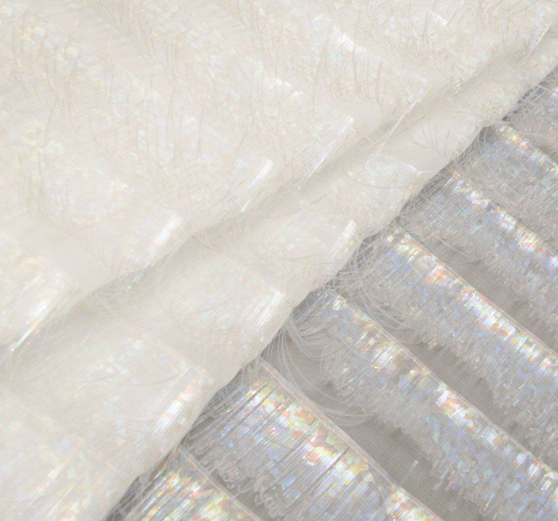 Шифон с голографической бахромой в наличии