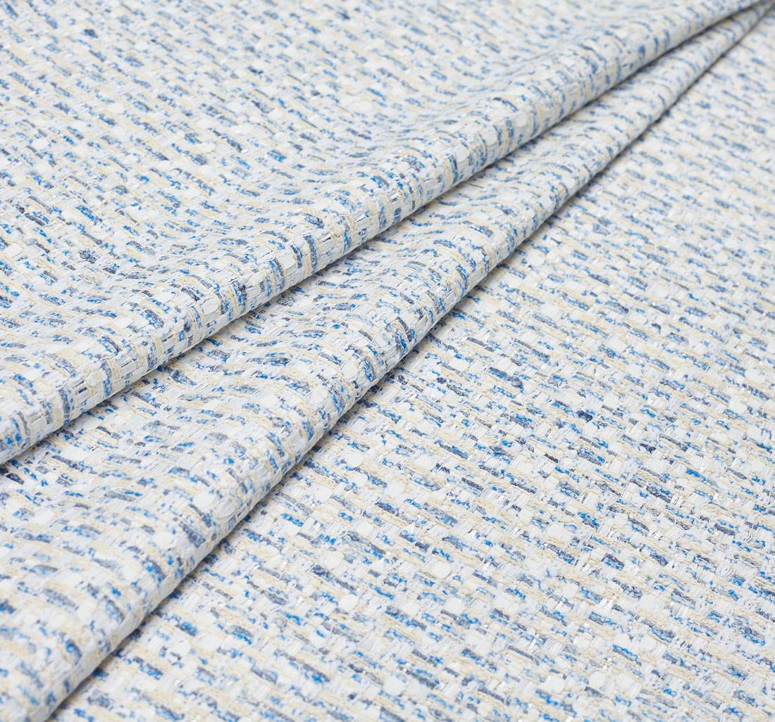 Ткань в стиле "Шанель". Цвет серый/голубой/белый/молочный в наличии